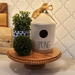 Rae Dunn Spring ceramic birdhouse